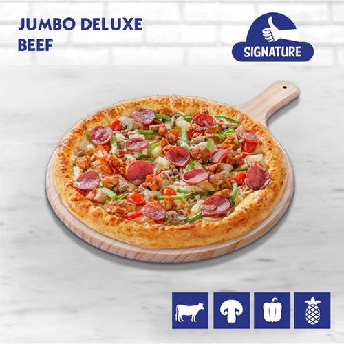 Jumbo Deluxe Pizza (Beef)
