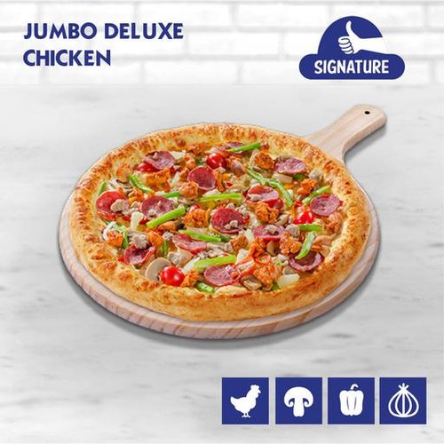 Jumbo Deluxe Pizza (Chicken)