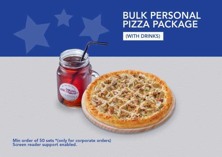Us Pizza Malaysia Corporate Bulk Personal Pizza Package