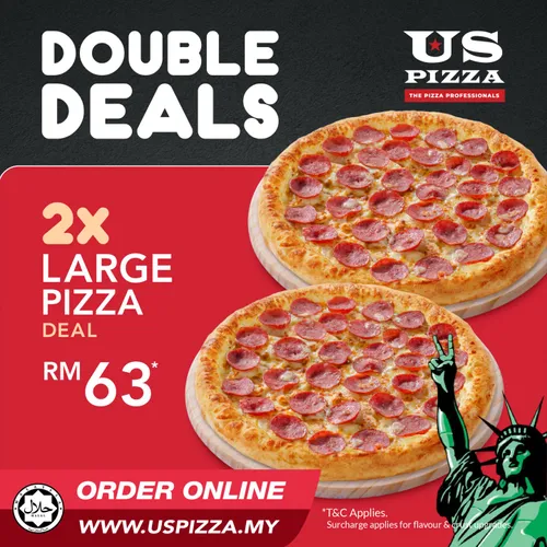 2x large pizza deal
