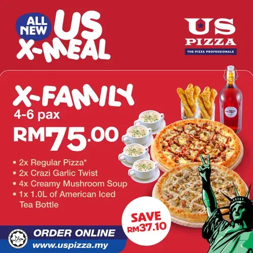 x family pizza