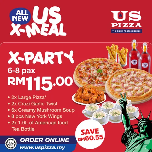 x party pizza meal